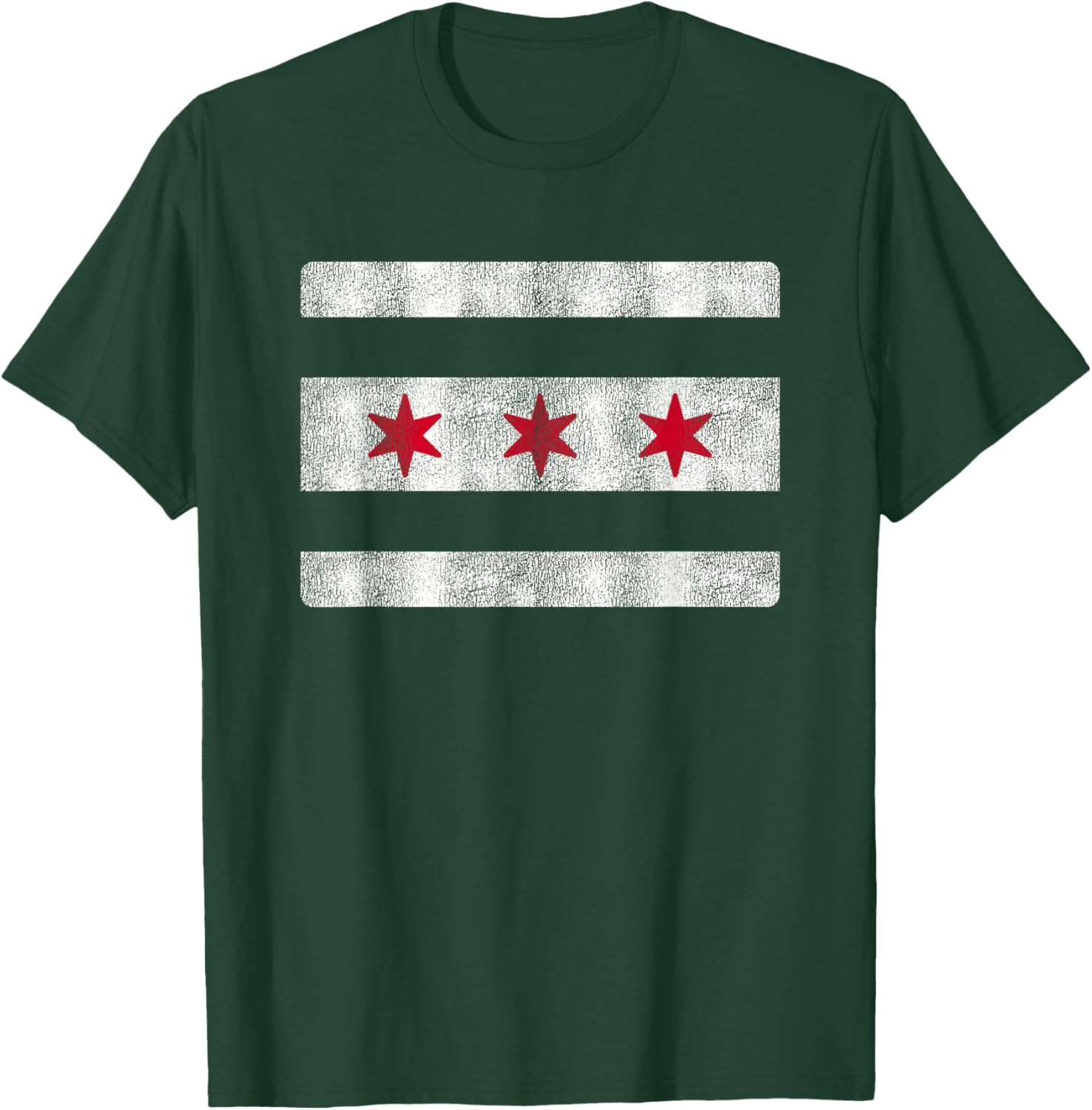 Vintage Chicago Flag Souvenir T-Shirt - T-Shirt | Forest