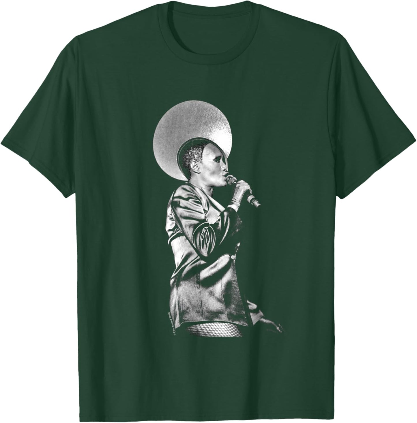 Grace Jones Live Black And White By Everard Smith T-Shirt - T-Shirt | Forest