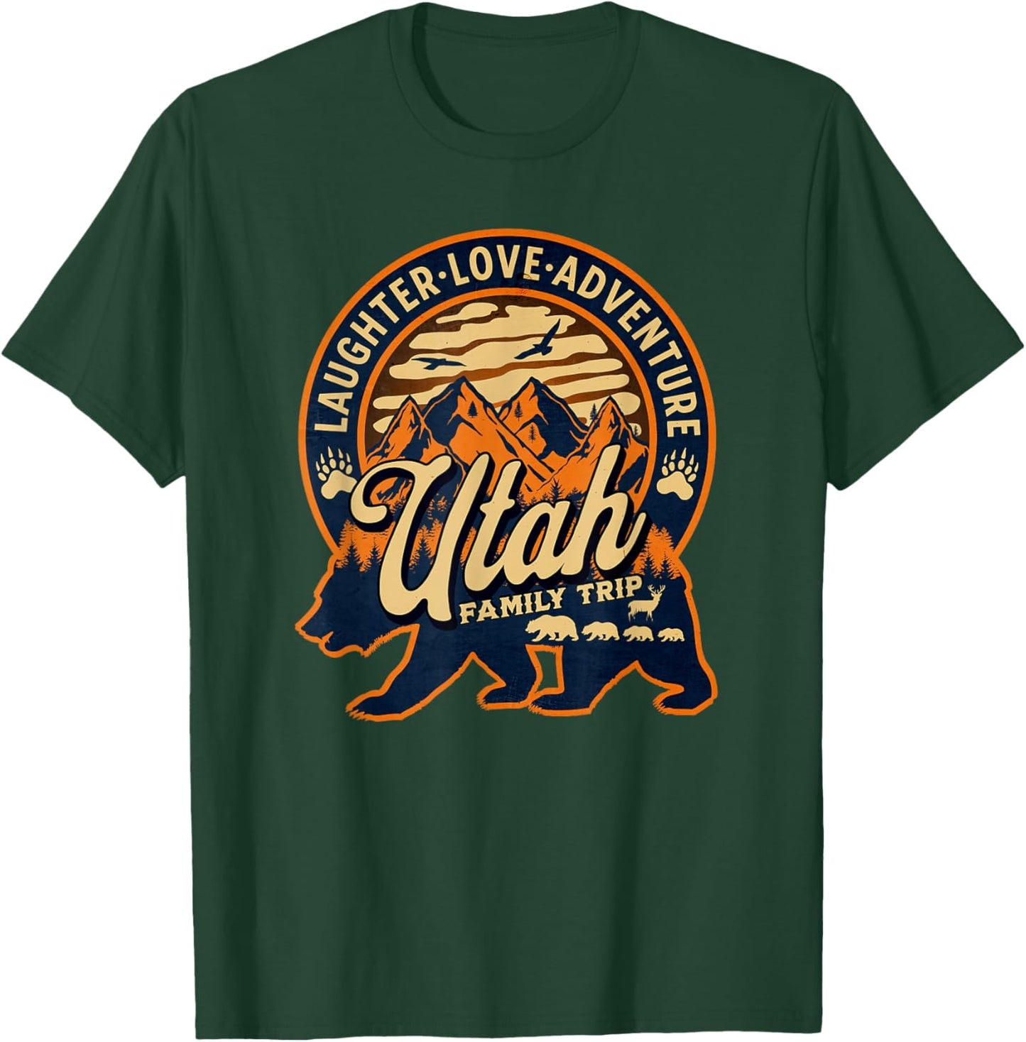 Utah Family Trip Mountains Camping Adventure Souvenir T-Shirt - T-Shirt | Forest