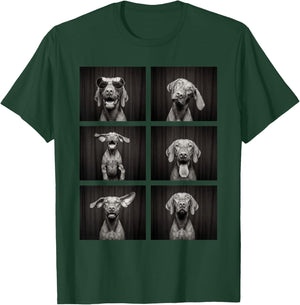 Vizsla Photobooth Dog Owner Funny Animal Portrait T-Shirt - T-Shirt | Forest
