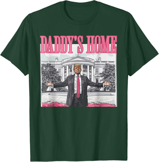 Trump 2024 Take America Back Daddy's Home Trump Pink 2024 T-Shirt - T-Shirt | Forest