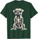 Dog Pug Skeleton Halloween Women Kids T-Shirt - T-Shirt | Forest