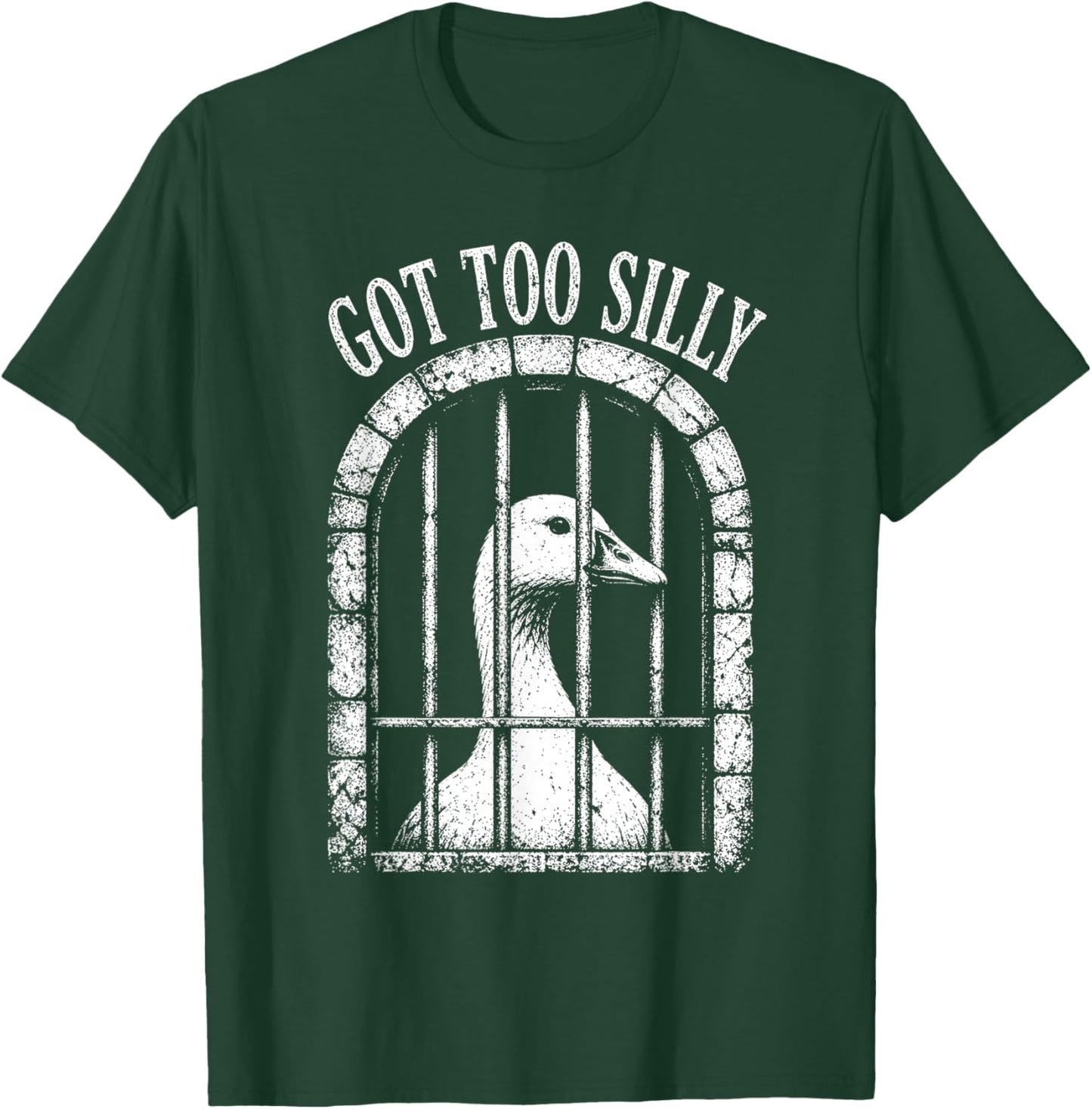 Got Too Silly Goose Funny Goose Jailbird Prison T-Shirt - T-Shirt | Forest