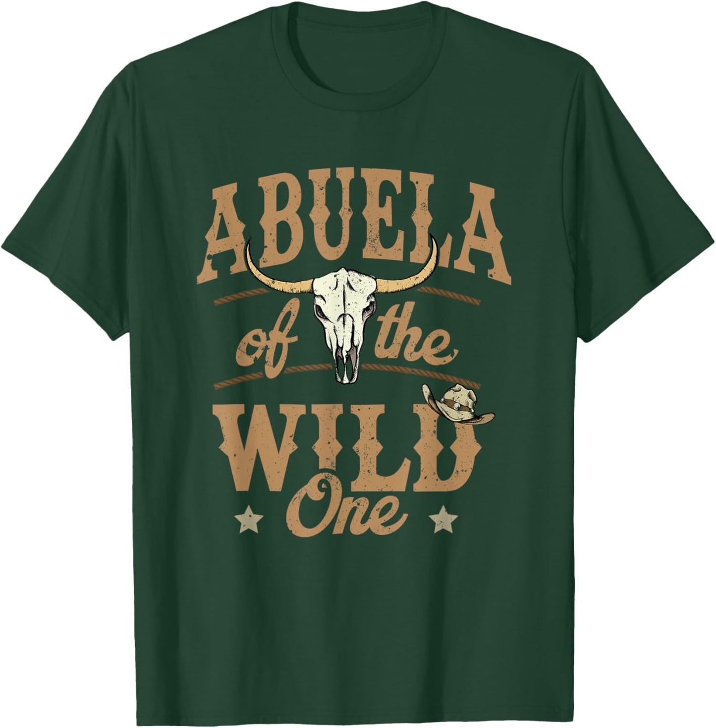 Abuela of The Wild One Cowboy Western Rodeo Party Matching T-Shirt - T-Shirt | Forest