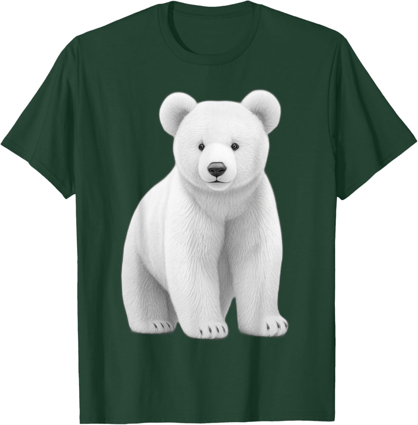 Adorable White Teddy Bear for Teddy Bear Lovers, for Mom T-Shirt - T-Shirt | Forest