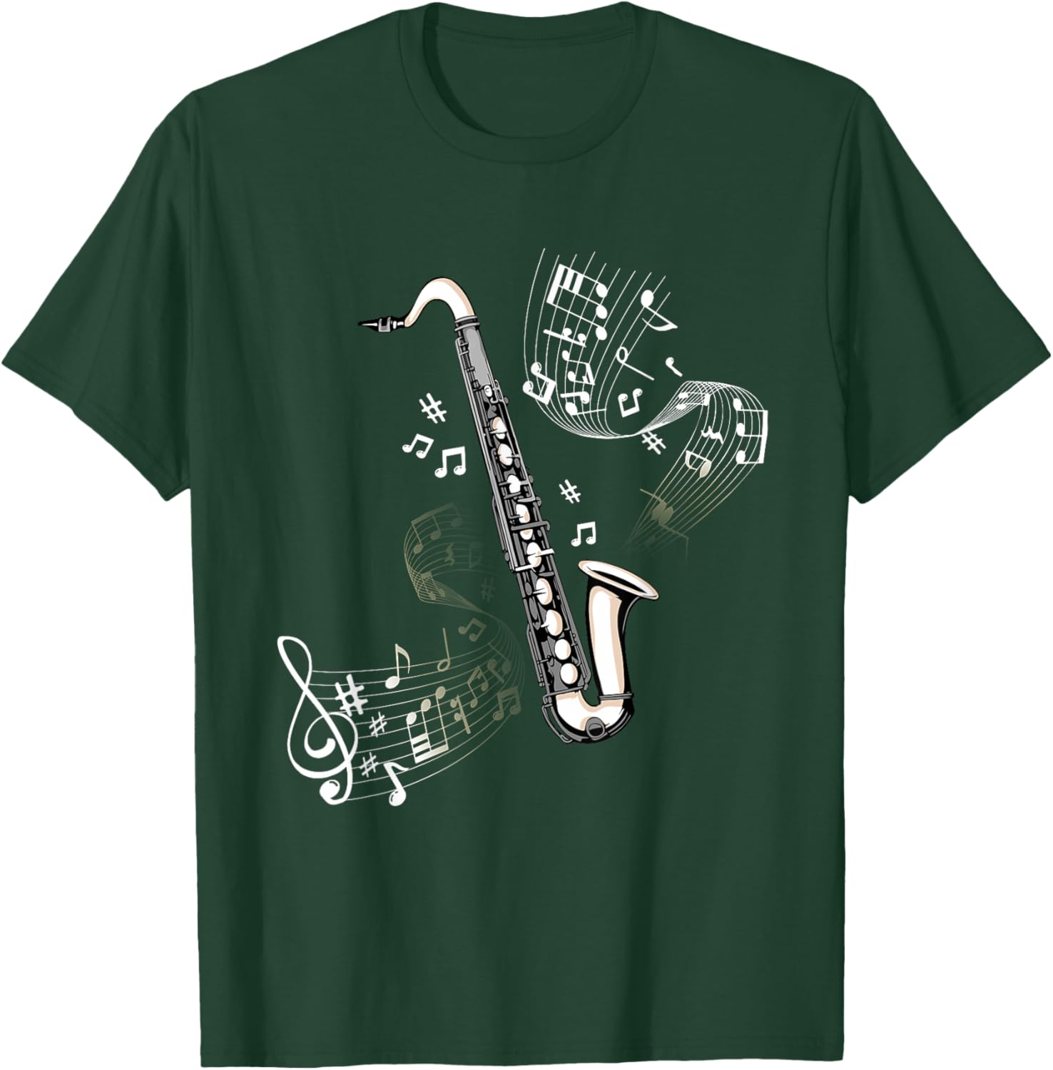 Bass Clarinet Player Orchestral Band Children Bass Clarinet T-Shirt - T-Shirt | Forest
