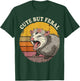 Cute But Feral Screaming Opossum Flower Crown T-Shirt - T-Shirt | Forest