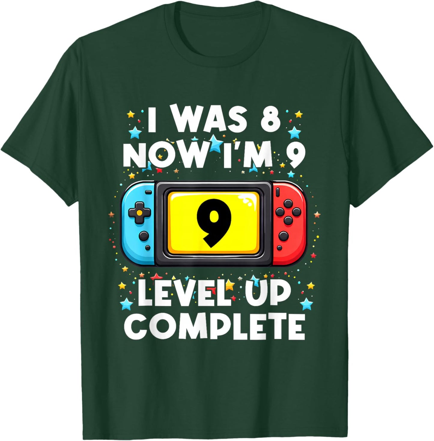 I was 8 Now I'm 9 Funny Gaming Meme for Gamer Kids Boys T-Shirt - T-Shirt | Forest
