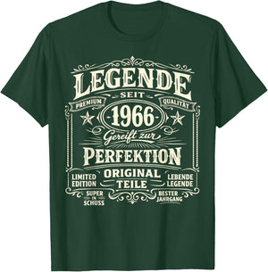 60. Geburtstag Mann Frau 60 Jahre Deko 1966 Geschenk Lustig T-Shirt - T-Shirt | Forest