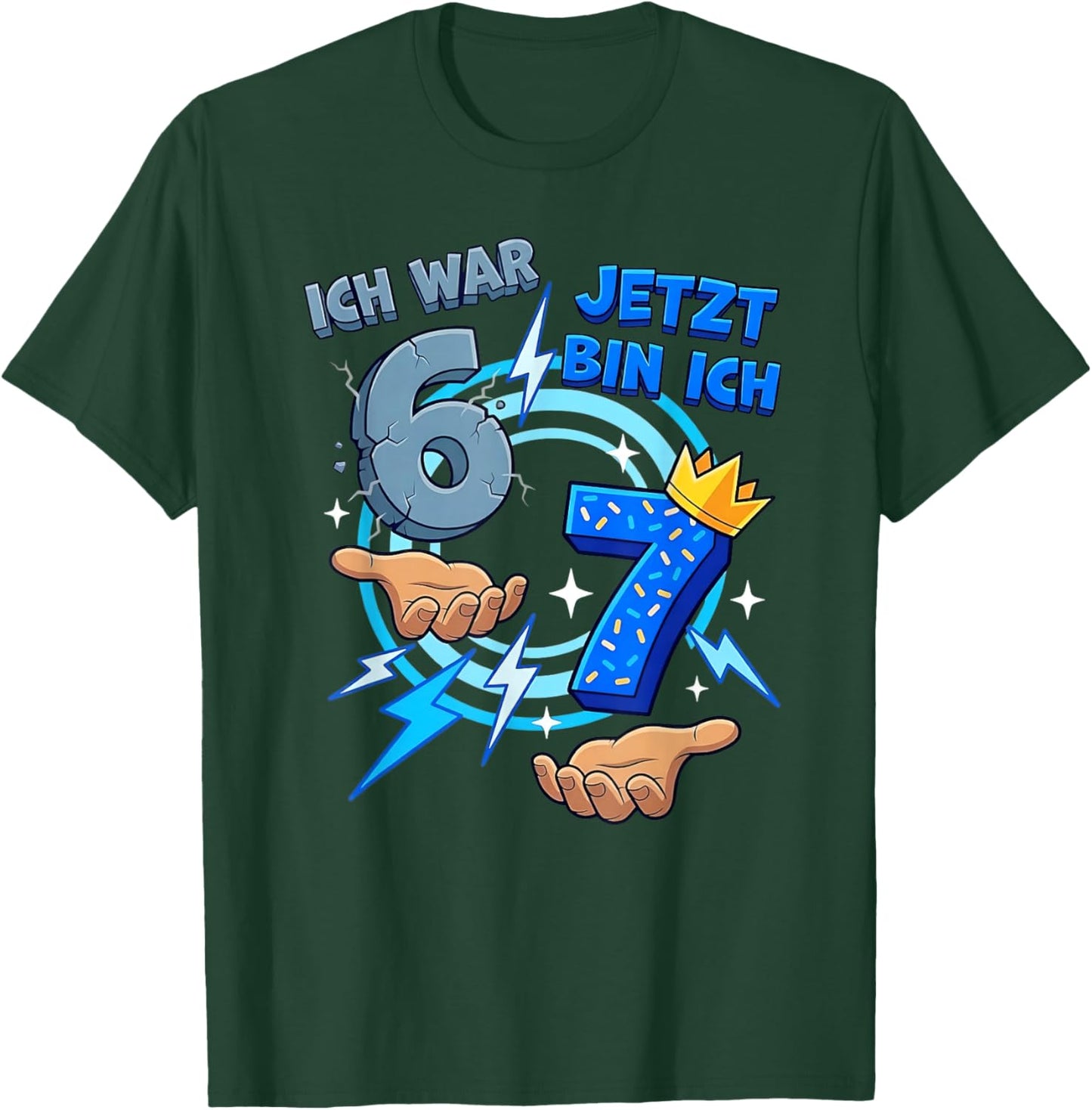 Six-Seven Meme 7. Geburtstagsshirt Ich War 6 Jetzt Bin Ich 7 T-Shirt - T-Shirt | Forest