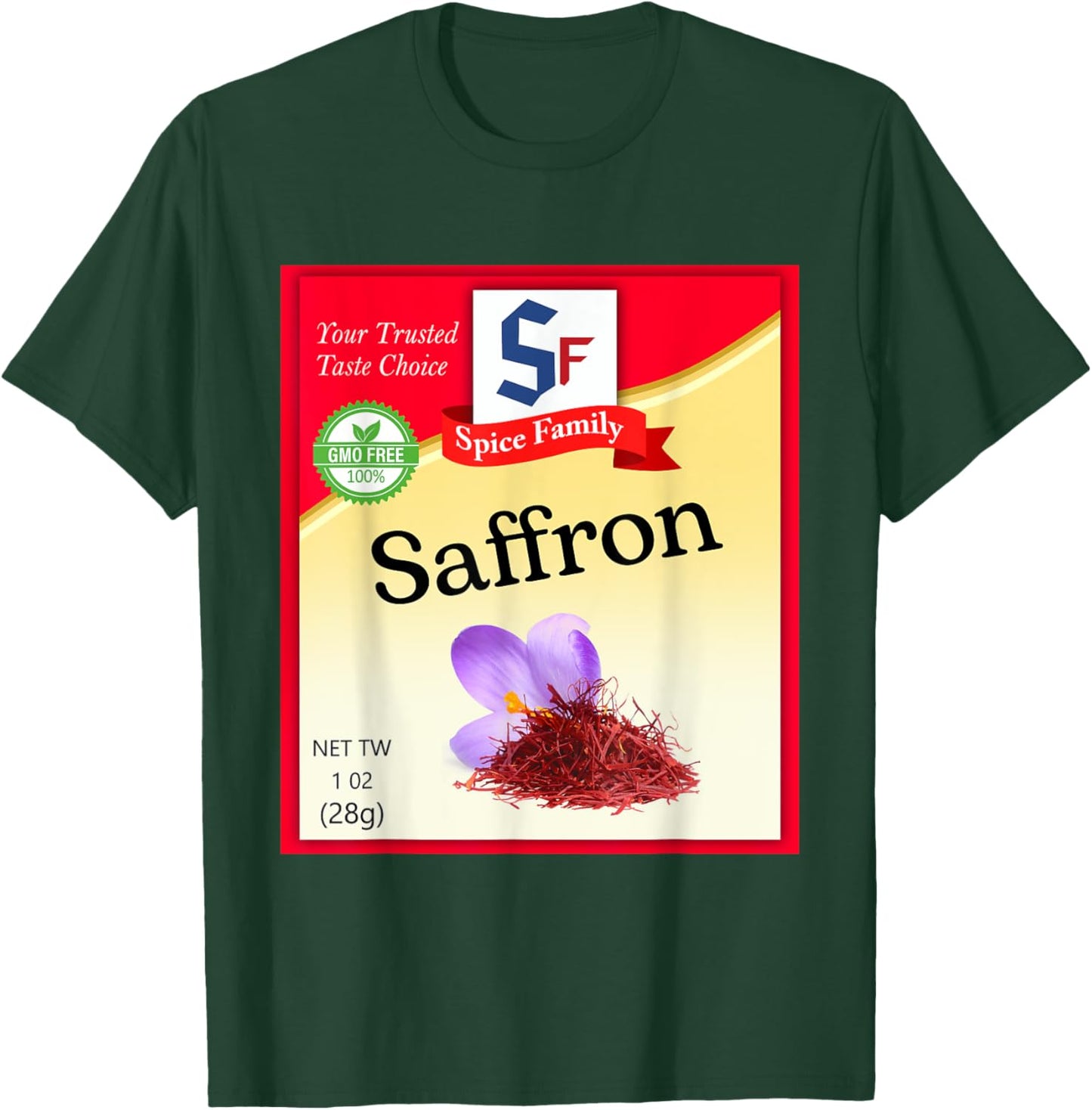 Saffron Condiment Costume Holiday Spice Costumes T-Shirt - T-Shirt | Forest