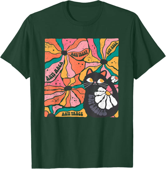Cat Ladies Anti Trump Anti Vance, Vintage Cats Against Trump T-Shirt - T-Shirt | Forest