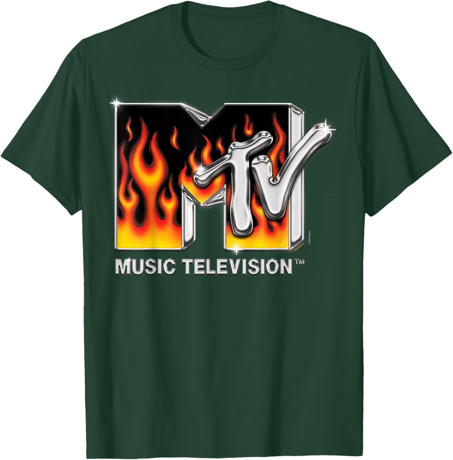 Flames MTV Logo T-Shirt - T-Shirt | Forest