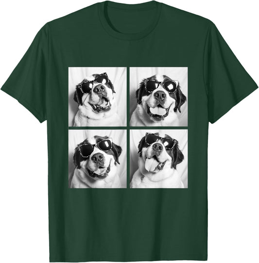 Funny St Bernard with Sunglasses Meme Dogs for Pet Owners T-Shirt - T-Shirt | Forest