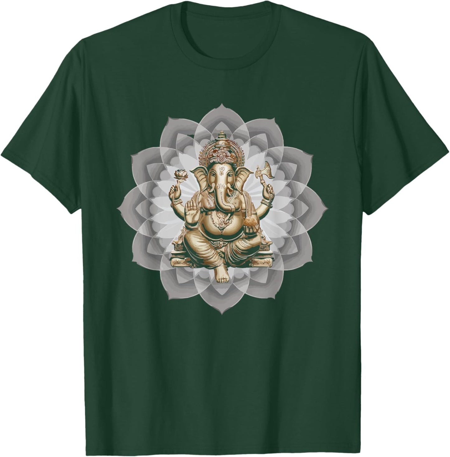 Ganesh Chaturthi Hindu Festival Elephant Lord Ganesha T-Shirt - T-Shirt | Forest