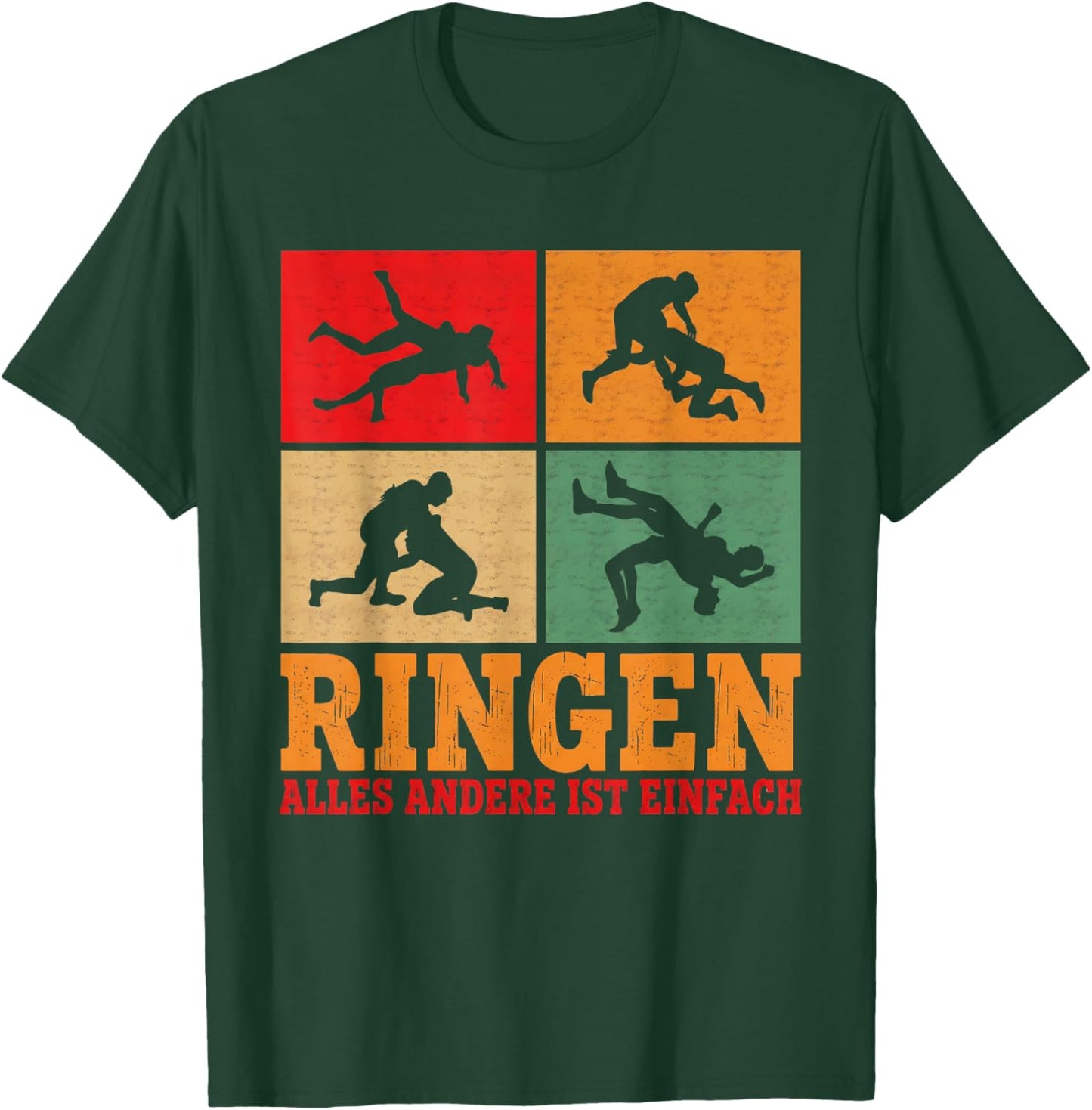 Ringen Mehr als Sport Ringerjersey Funny Wrestling T-Shirt - T-Shirt | Forest