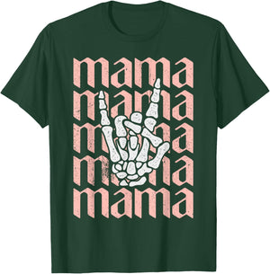 Mama Birthday, Mama Rocks Gifts, Rock and Roll Mother's Day T-Shirt - T-Shirt | Forest
