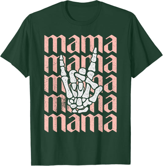 Mama Birthday, Mama Rocks Gifts, Rock and Roll Mother's Day T-Shirt - T-Shirt | Forest