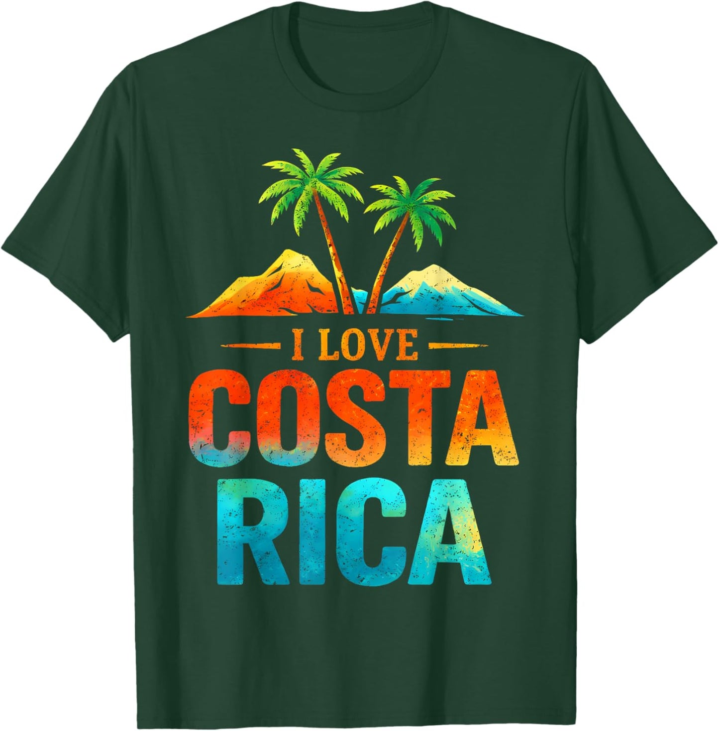 I Love Costa Rica T-Shirt - T-Shirt | Forest