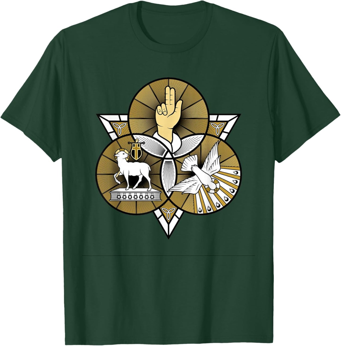 Holy Trinity Father Son and Holy Spirit Catholic T-Shirt - T-Shirt | Forest
