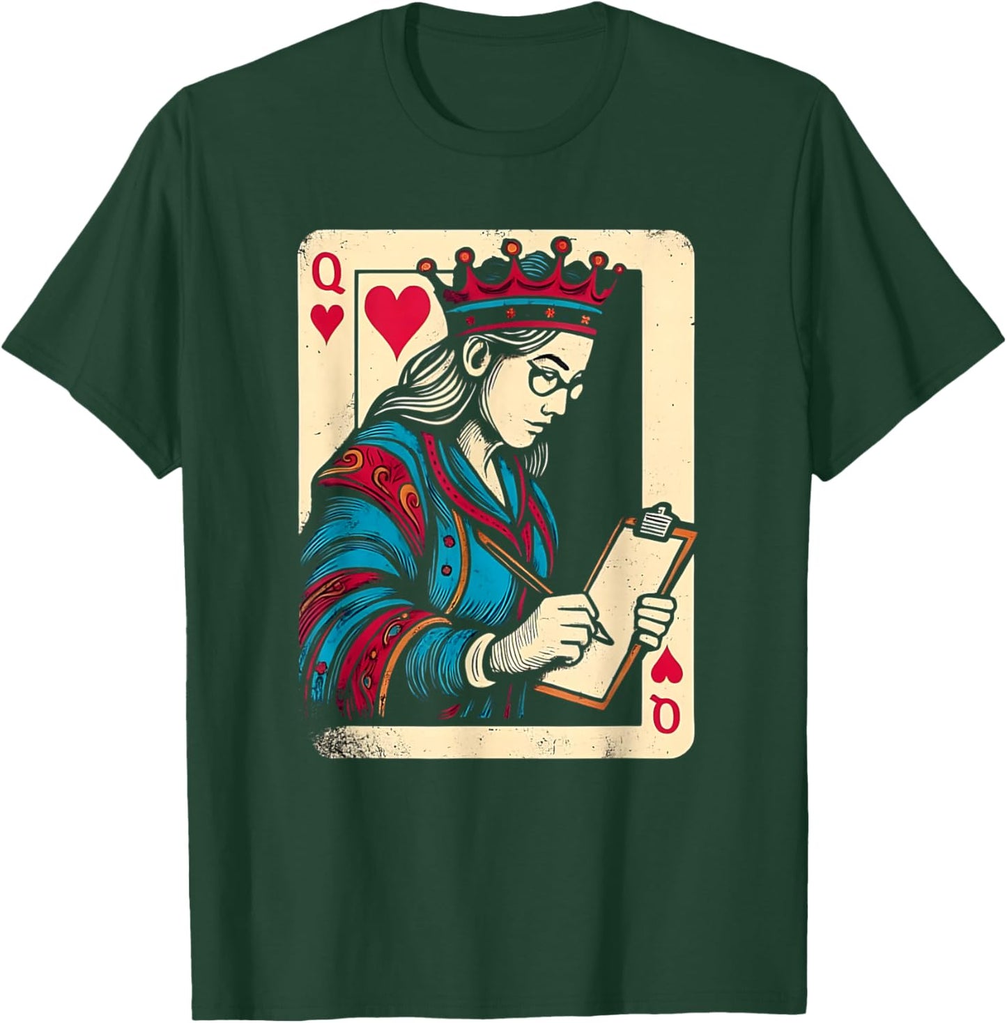 Queen of Heart Teacher Valentine Classroom Theme T-Shirt - T-Shirt | Forest
