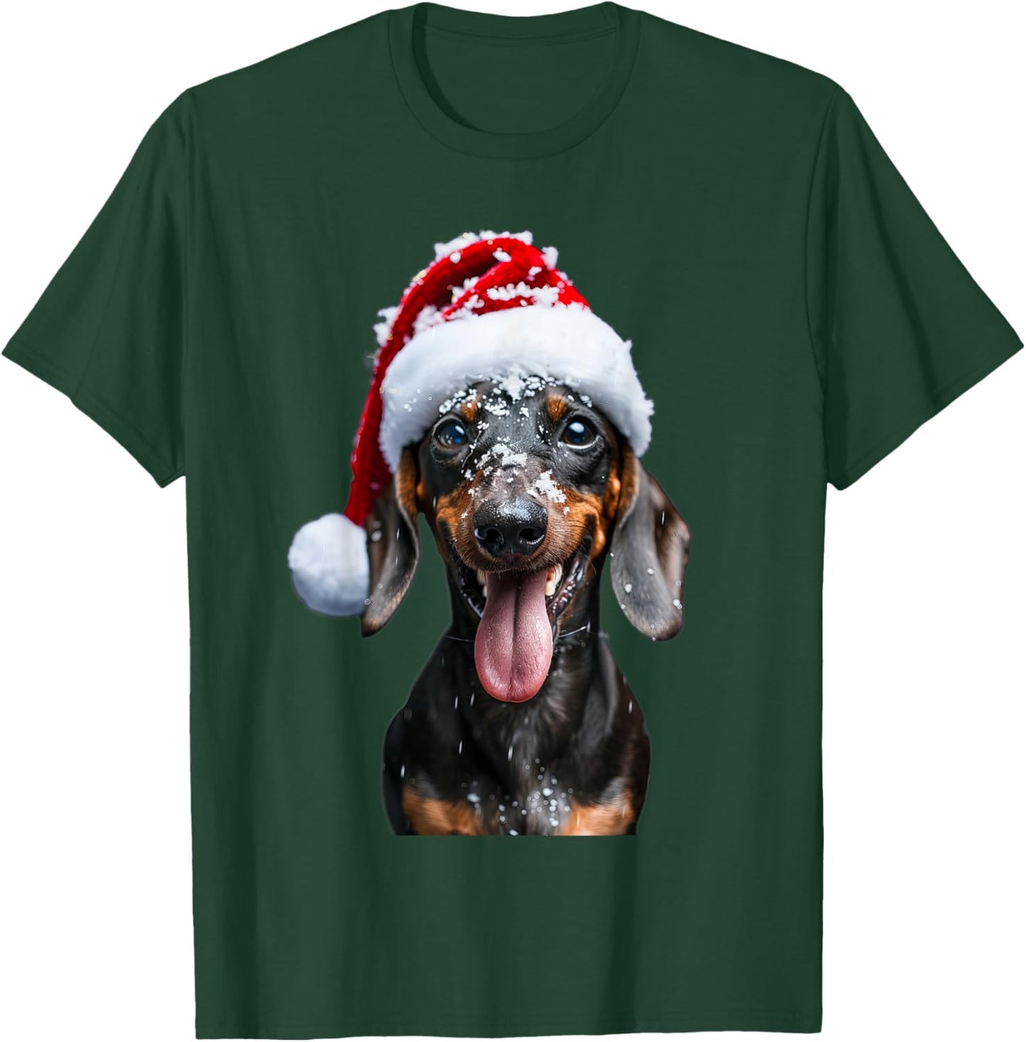 Dachshund Christmas T-Shirt - T-Shirt | Forest
