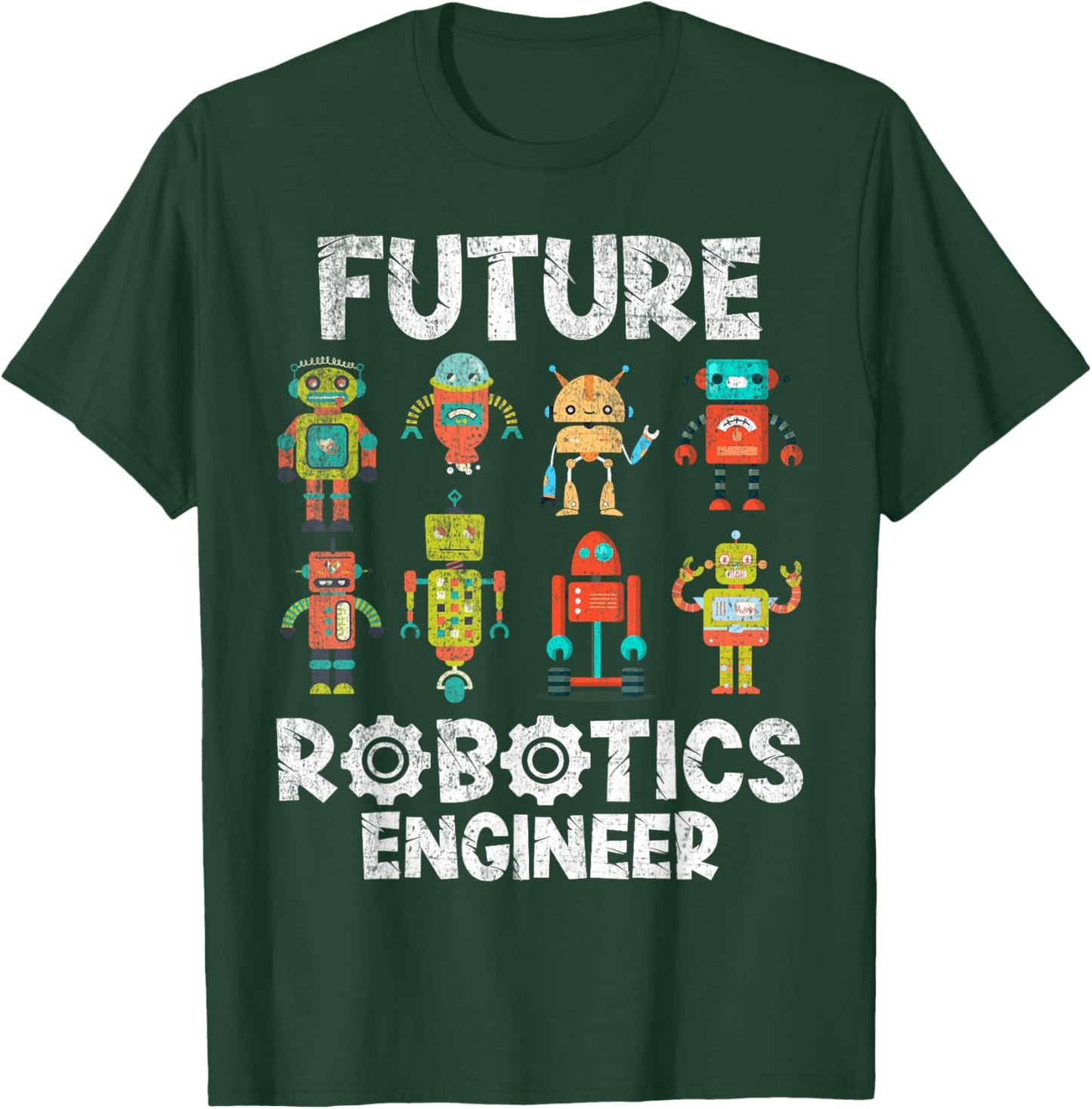 Future Engineer Robotics Robot Costume For Adults & Kids Boy T-Shirt - T-Shirt | Forest