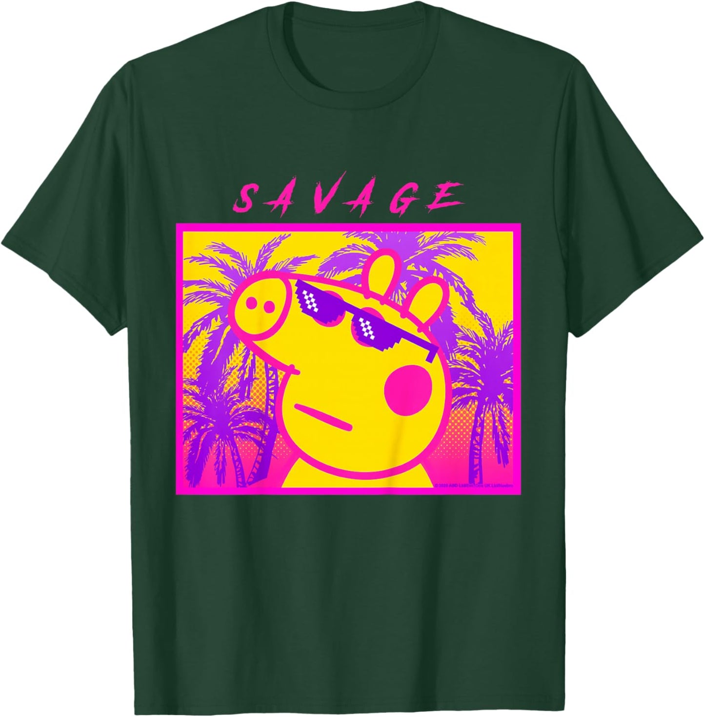 Peppa Pig Savage Portrait T-Shirt - T-Shirt | Forest