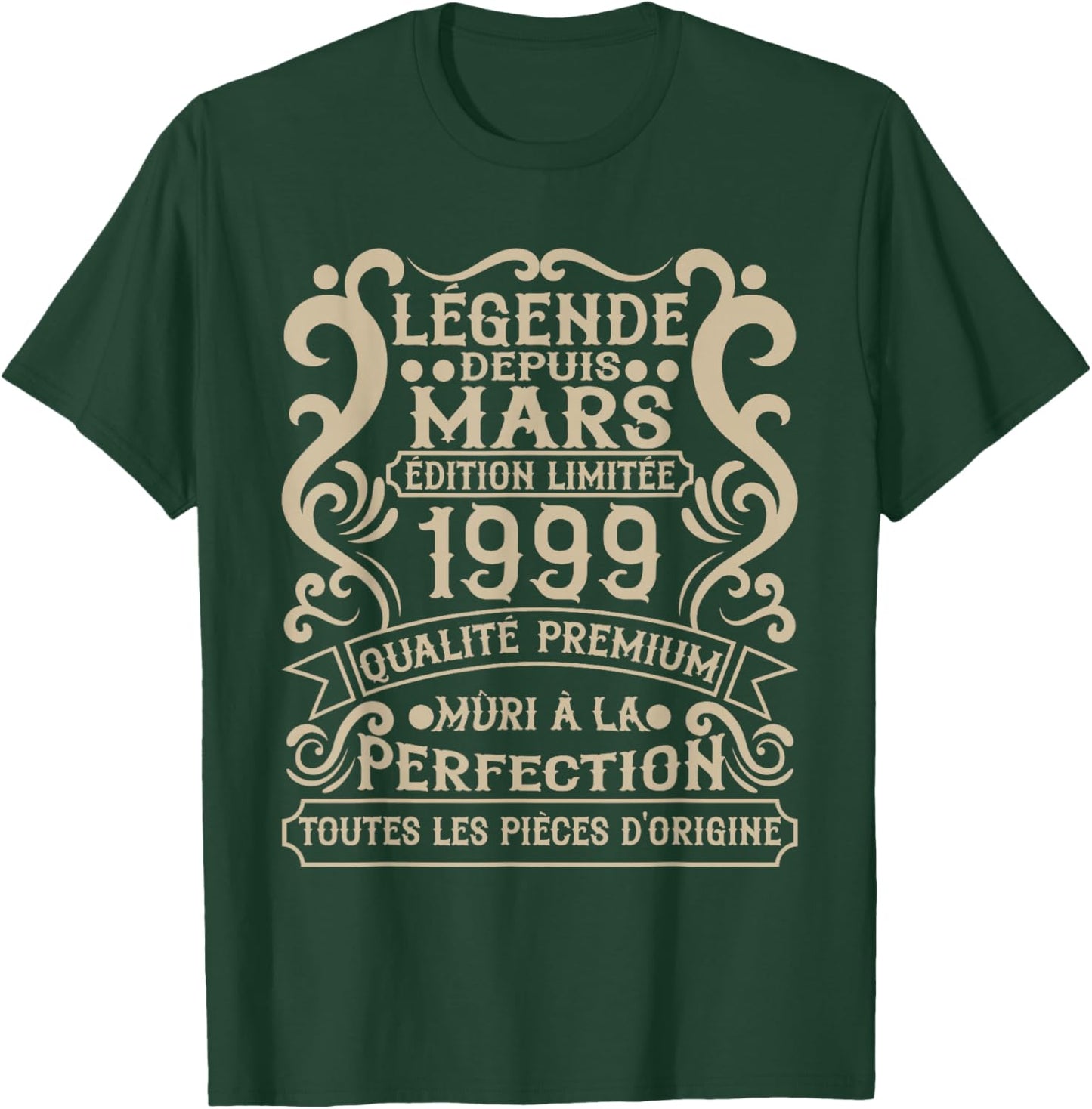 March 1999-27 Years Anniversary Gift Vintage 1999 T-Shirt - T-Shirt | Forest