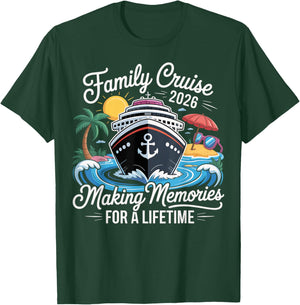 Family Cruise 2026 Family Matching Cruise Vacation Party T-Shirt - T-Shirt | Forest