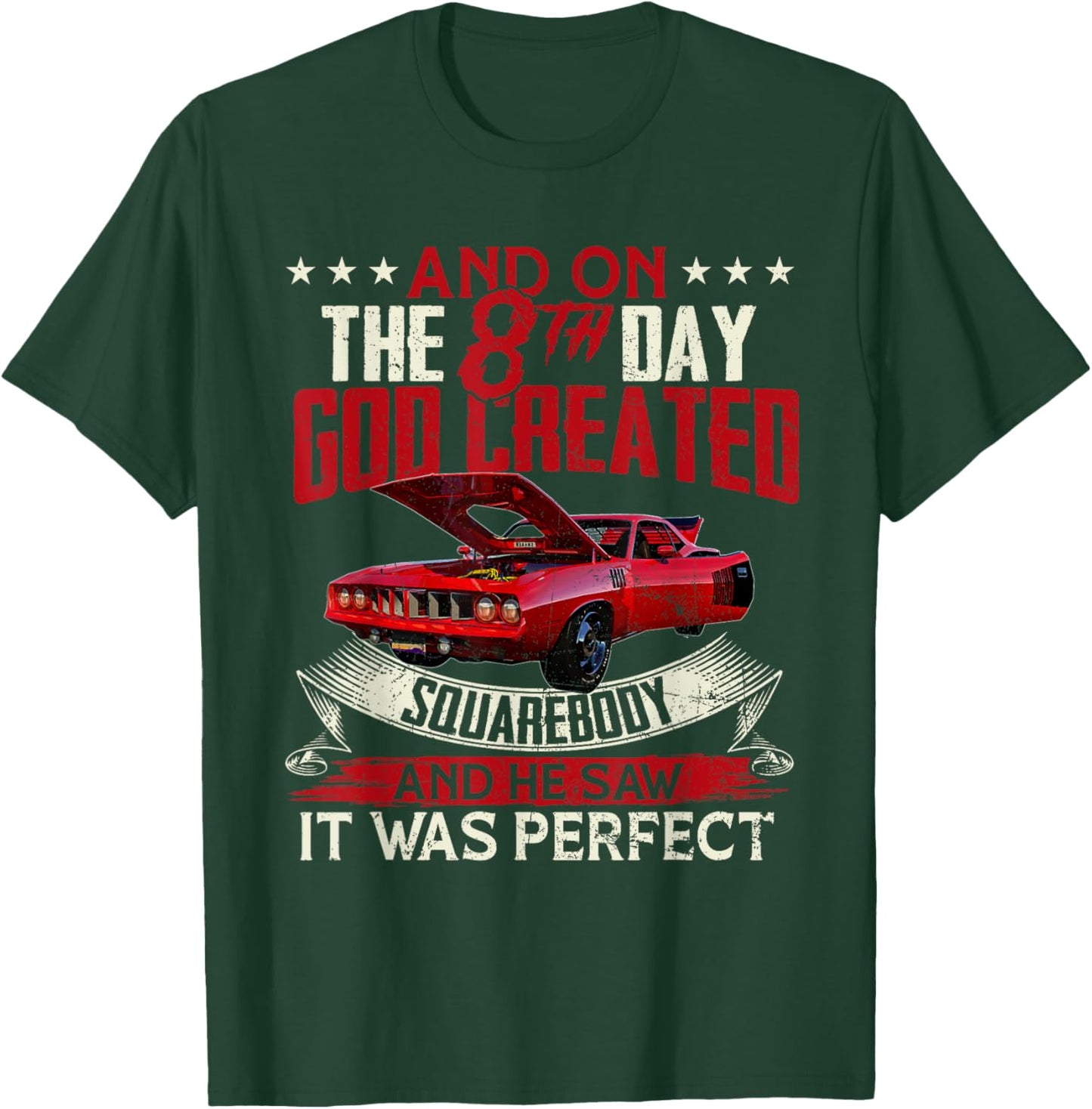 Hemi cuda plymouth barracuda And on the 8th god Muscle car T-Shirt - T-Shirt | Forest