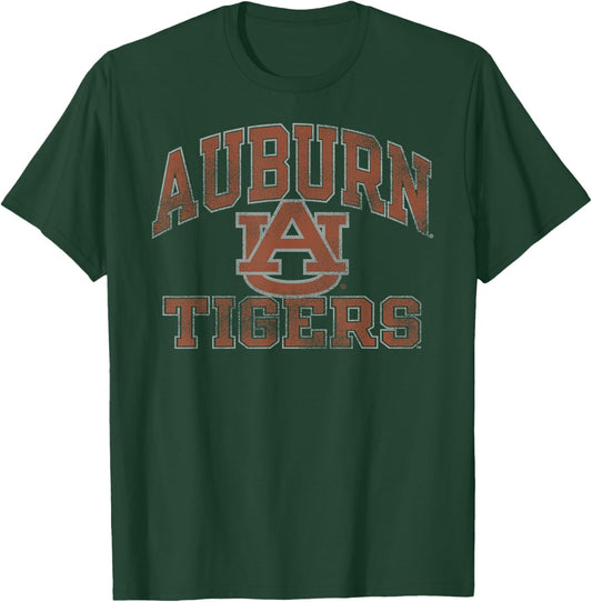 Auburn Tigers Vintage Worn Navy Officially Licensed T-Shirt - T-Shirt | Forest
