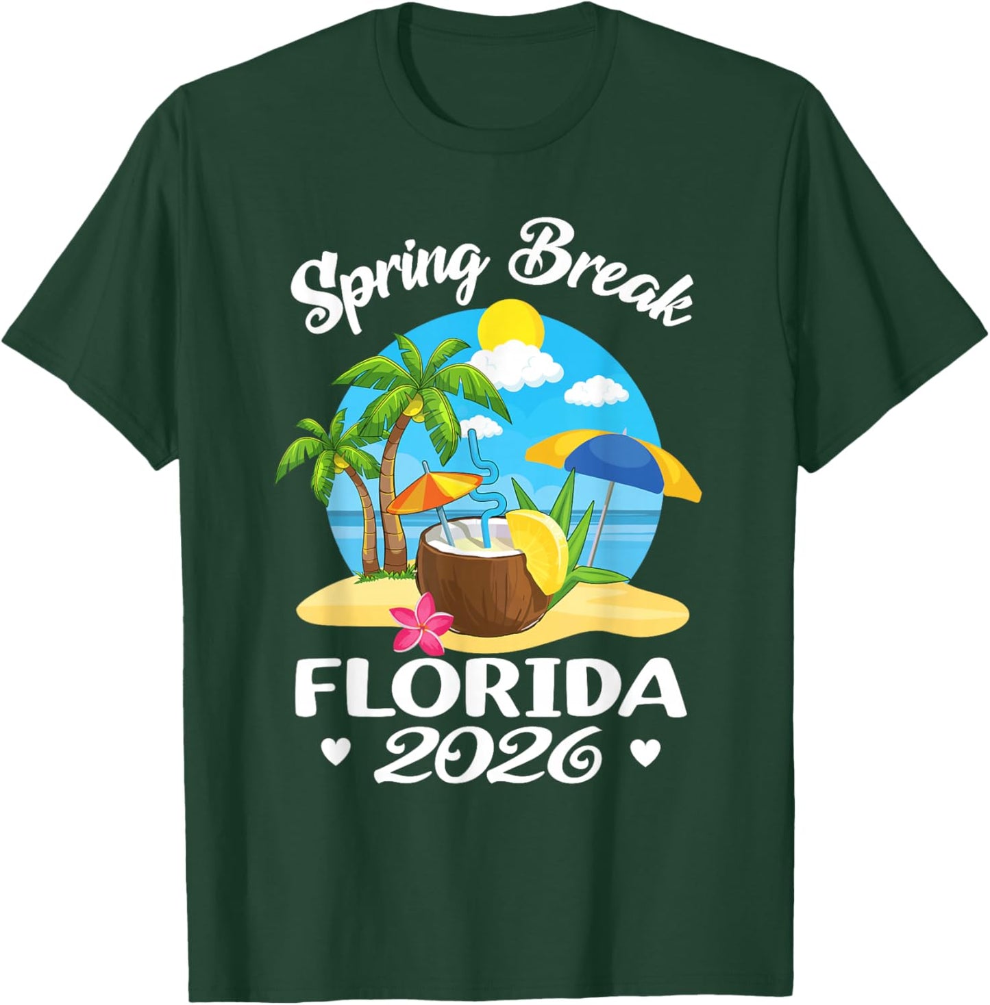 Florida 2026 Spring Break Family Beach Trip T-Shirt - T-Shirt | Forest