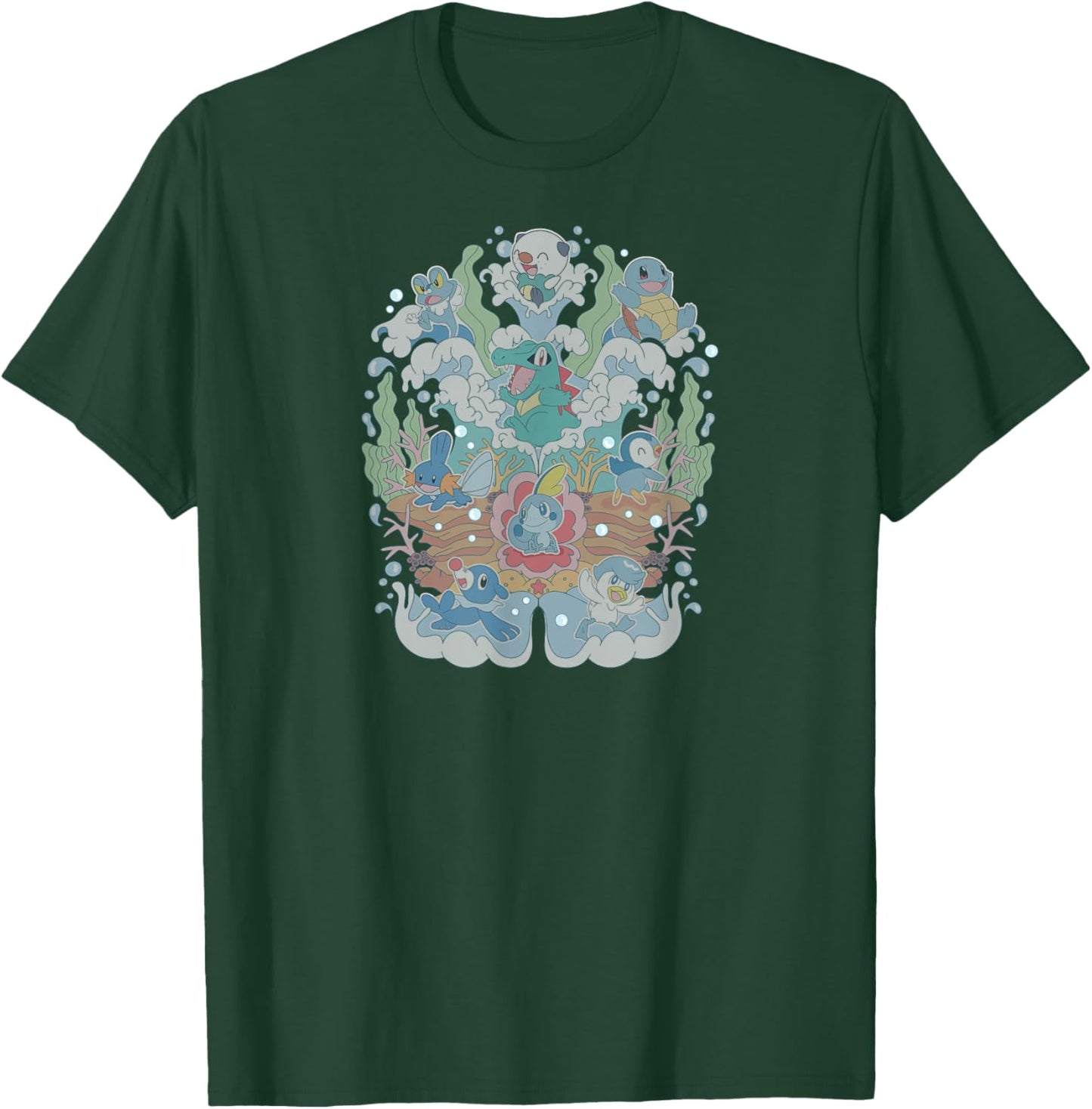 Pokémon - Water Type Starters T-Shirt - T-Shirt | Forest