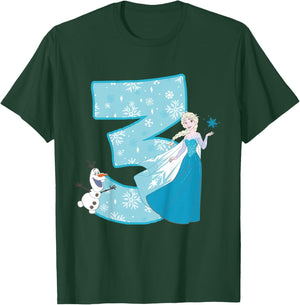 Frozen Elsa 3 Geburtstag T-Shirt - T-Shirt | Forest