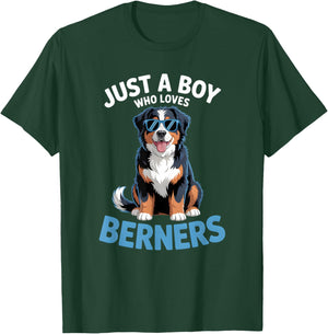 Boys Bernese Mountain Dog T-Shirt - T-Shirt | Forest