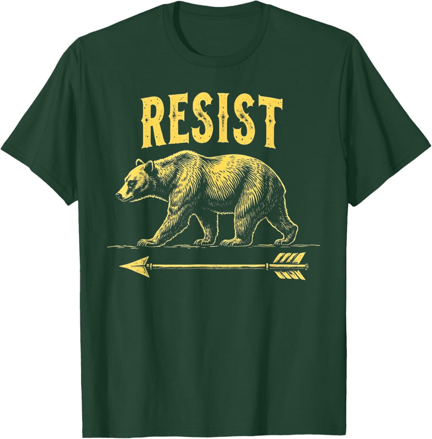 Resist Destruction Bear Protect Our National Park Resist T-Shirt - T-Shirt | Forest