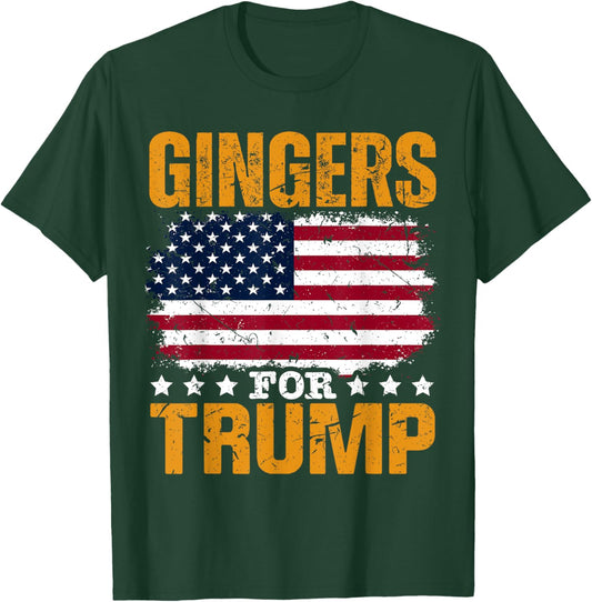 Gingers for Trump Patriotic T-Shirt - T-Shirt | Forest