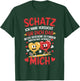 with German Text "Schatz ich habe versucht I Wife Husband Partner", black, S T-Shirt - T-Shirt | Forest