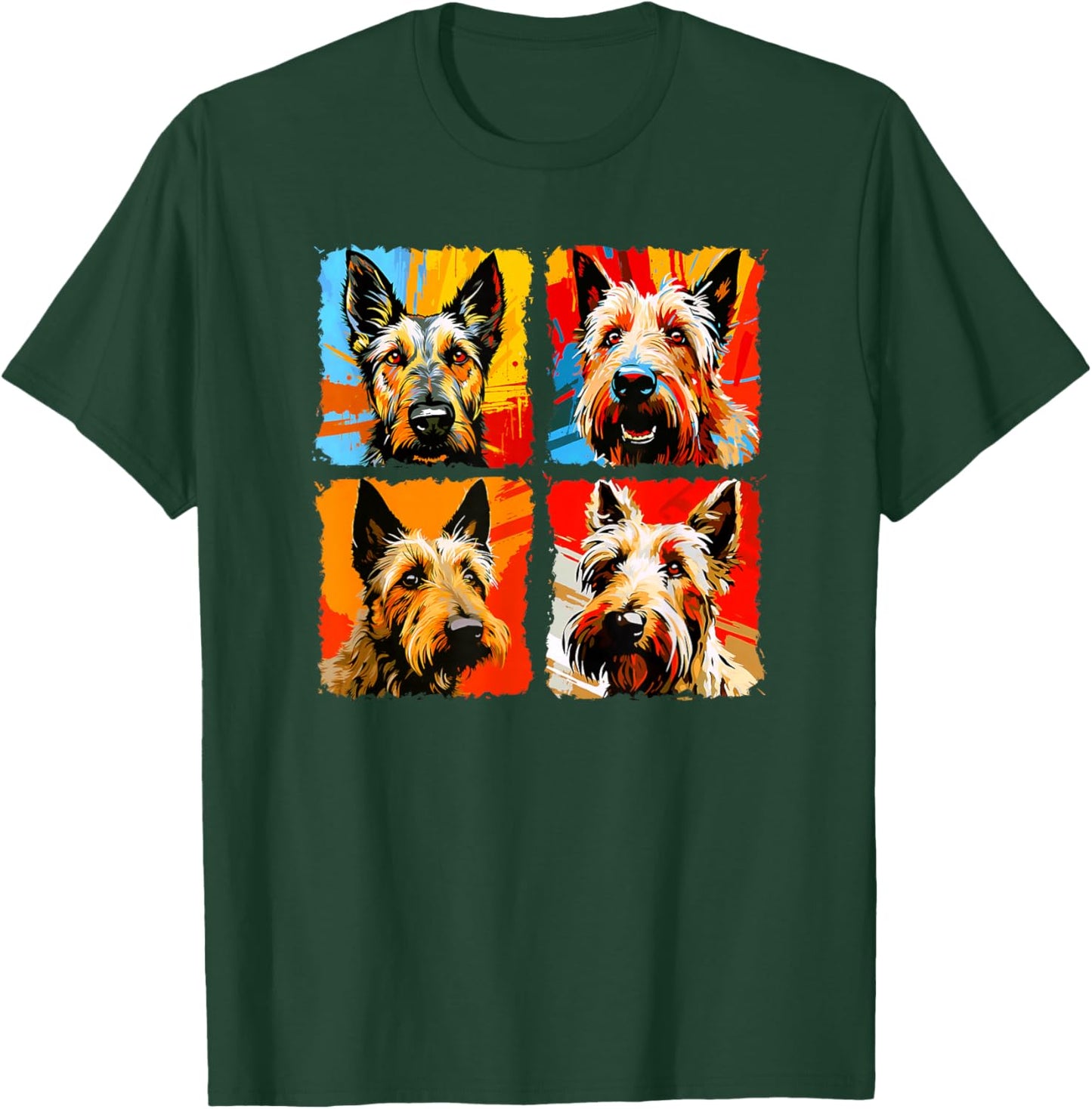 Berger Picard Pop Art Colorful Drawing Painting T-Shirt - T-Shirt | Forest