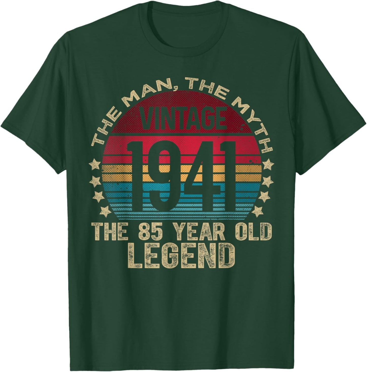 85 Year Old Gifts Vintage 1941 Limited Edition 85th Birthday T-Shirt - T-Shirt | Forest