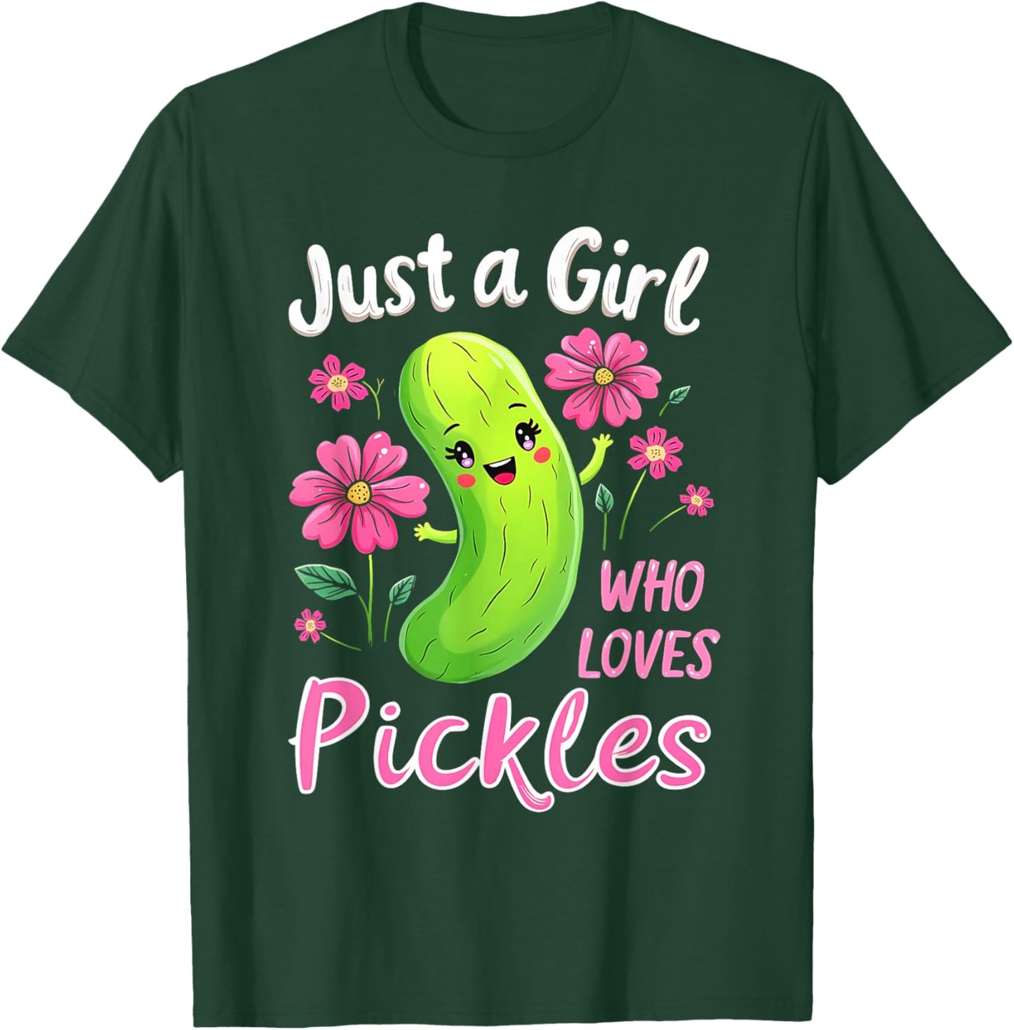 Just a Girl Who Loves Pickles Funny Toddler Pickle Costume T-Shirt - T-Shirt | Forest
