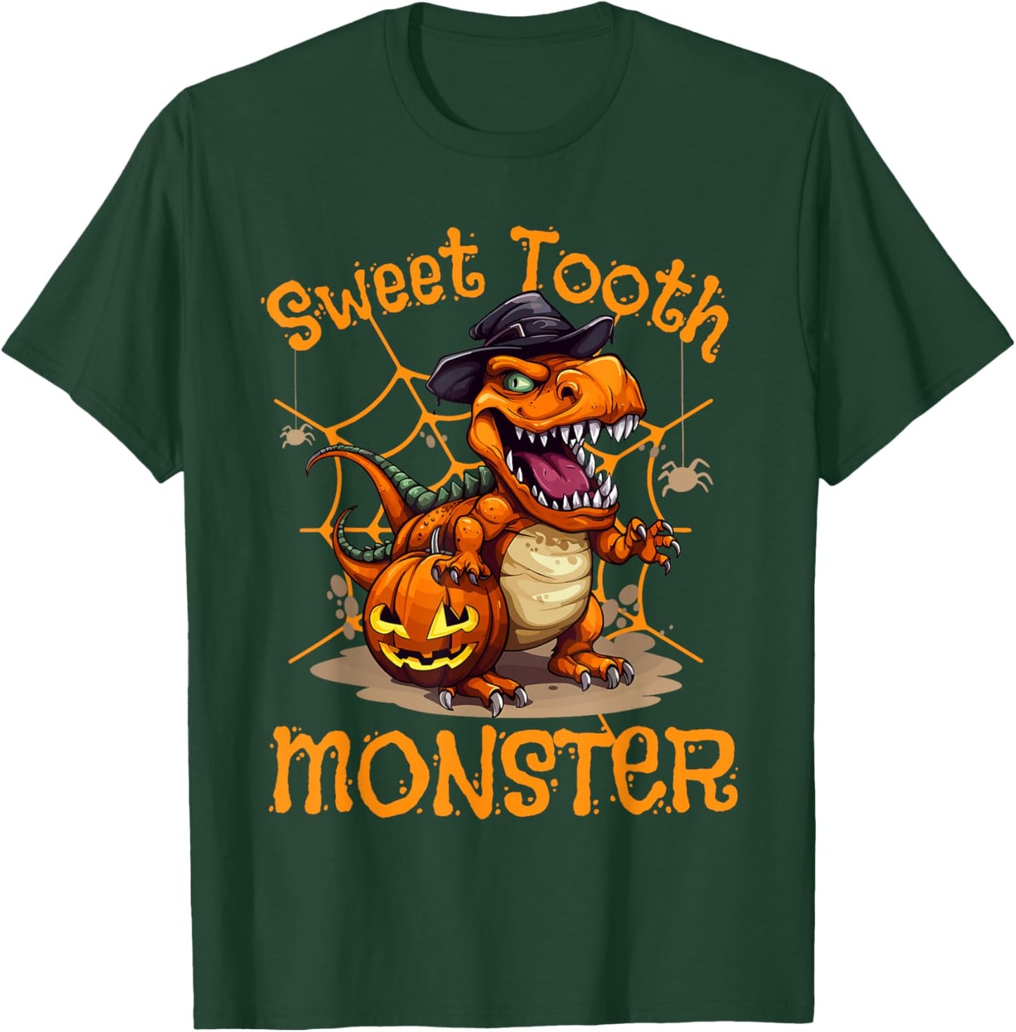 Halloween Costume Spooky Dinosaur Lover Saurian Halloween T-Shirt - T-Shirt | Forest