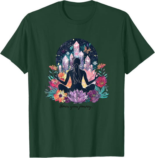 Transform Your Space with Yoga & Meditation Inspirations T-Shirt - T-Shirt | Forest