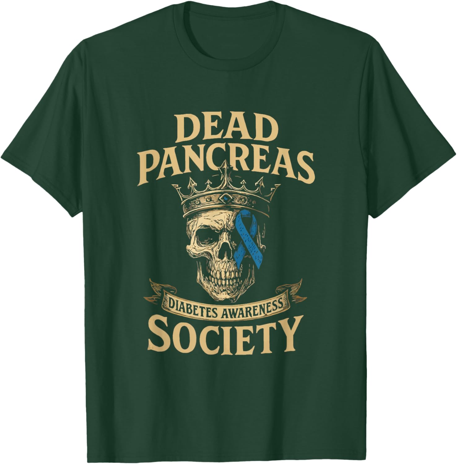 Dead Pancreas Society : diabète de Type 1 drôle, diabète de Type 1, diabète de Type 1 T-Shirt - T-Shirt | Forest