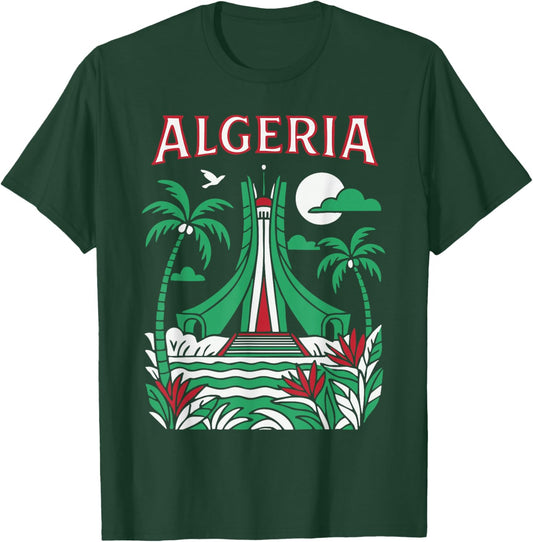 Algeria Algiers Algeria Algerians DZ Algerian Bled Retro T-Shirt - T-Shirt | Forest