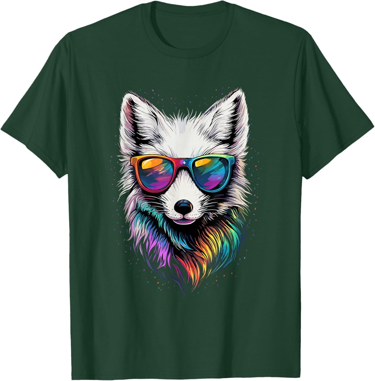 Arctic Fox White Foxes Snow Fox Polar Fox T-Shirt - T-Shirt | Forest