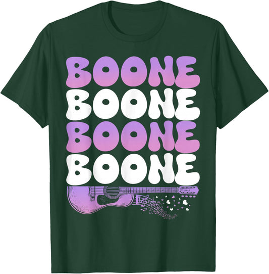 Retro Boone First Name Personalized Groovy 80's T-Shirt - T-Shirt | Forest