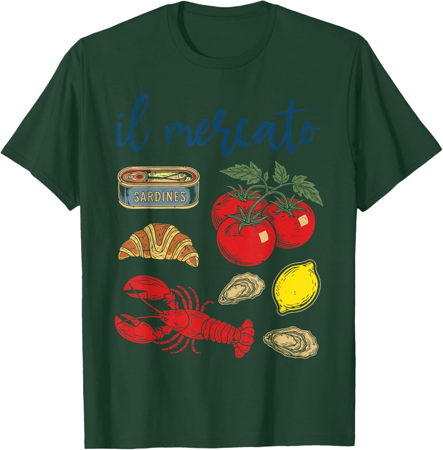 Vacation Il Mercato Italian Market Summer Men Women Kids T-Shirt - T-Shirt | Forest