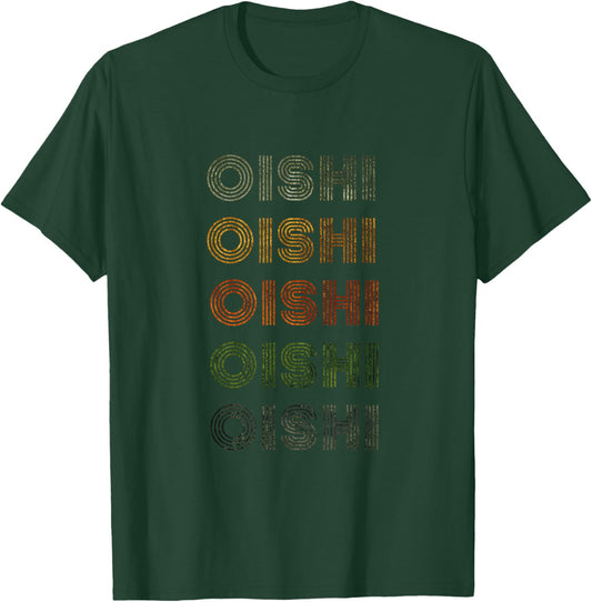 Love Heart Oishi Grunge Vintage Style Black Oishi T-Shirt - T-Shirt | Forest